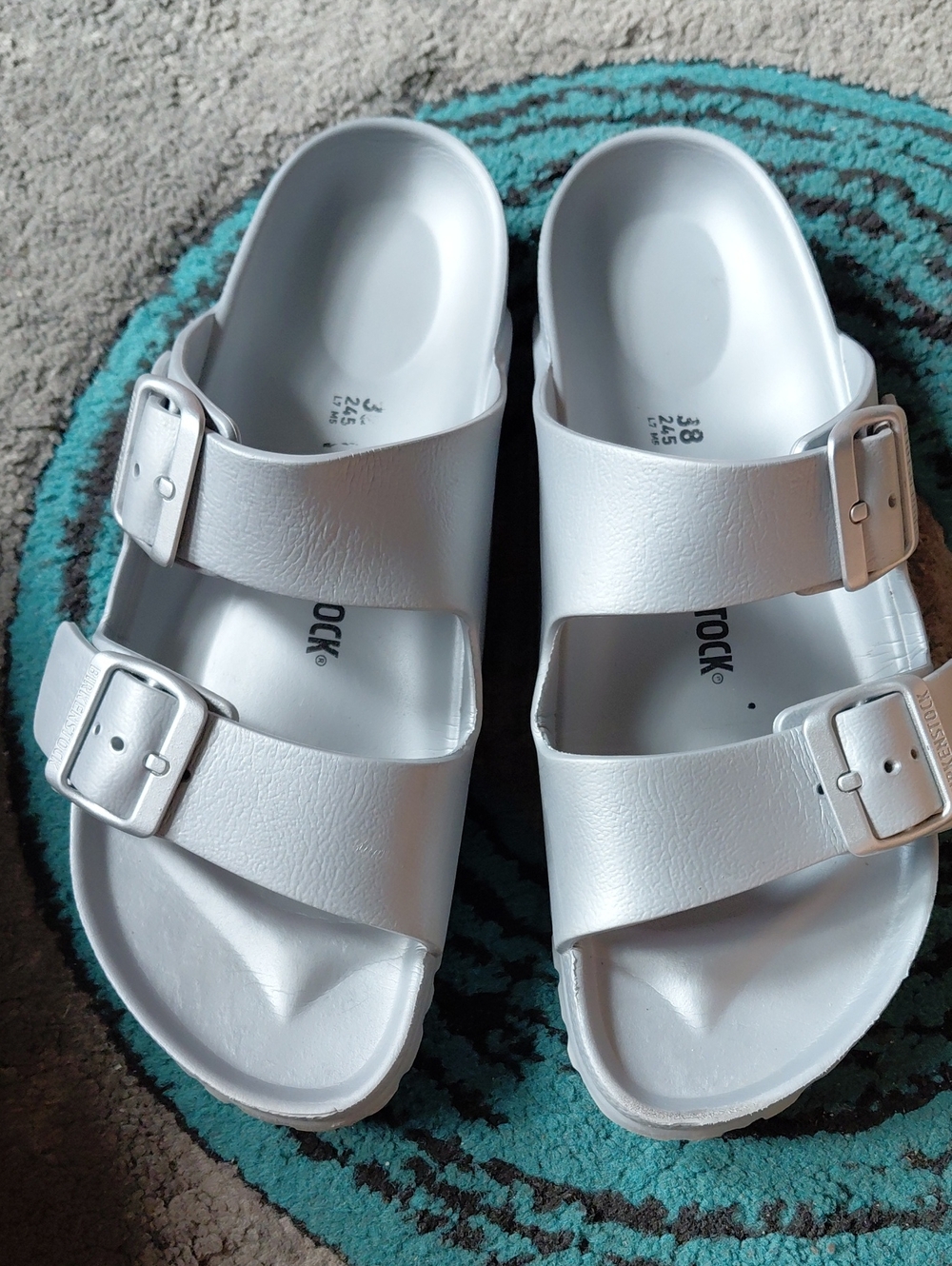 Birkenstock Gray Arizona EVA Dual-Strap Sandals